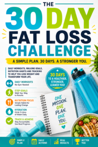 30 Day Fat Loss Challenge: A Simple Plan. 30 Days. A Stronger You. book cover